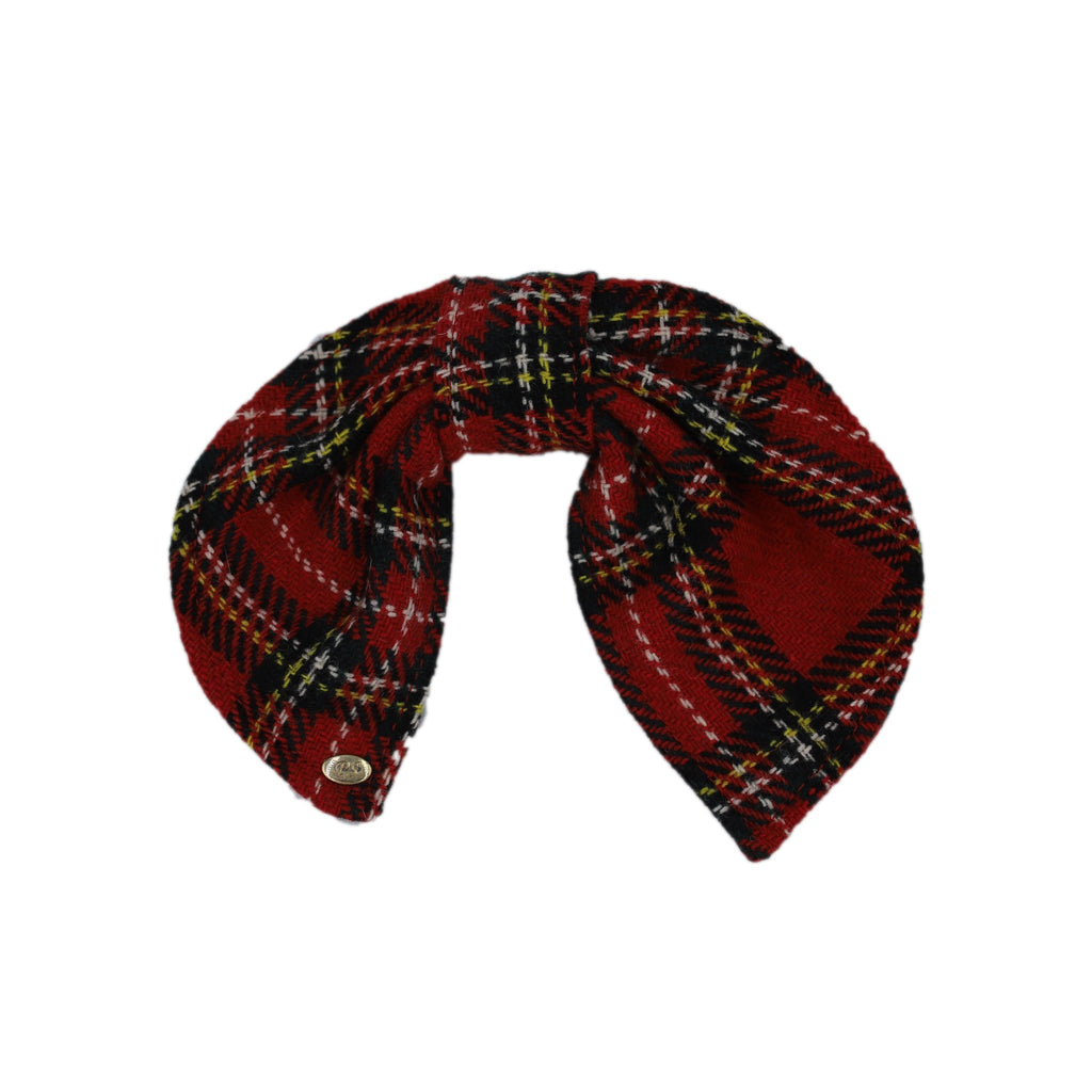 Winter Woollens Camilla Bow Red Tartan AC881