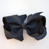 Triple loop bow small navy Grossgrain 6cm french barrette AR5A