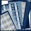 Armine Navy Plaid AR6304 90cm