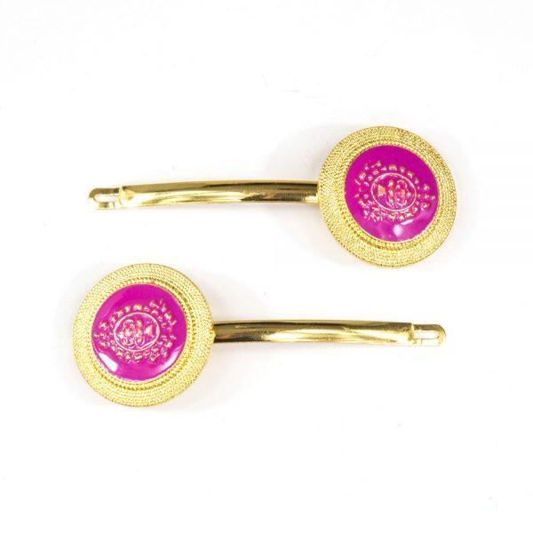 Ruby Willow Aquilla Clips Pink/Gold HC717C