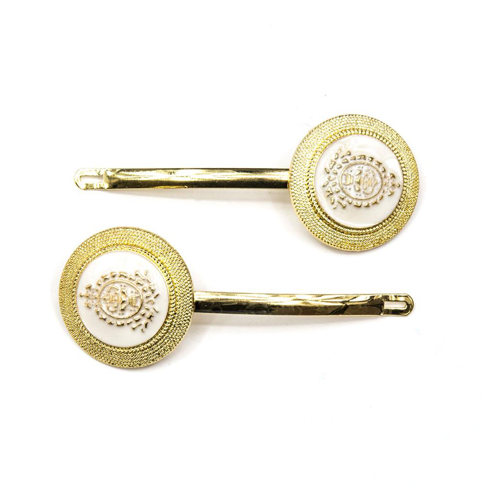 Ruby Willow Aquilla Clips White/Gold HC717