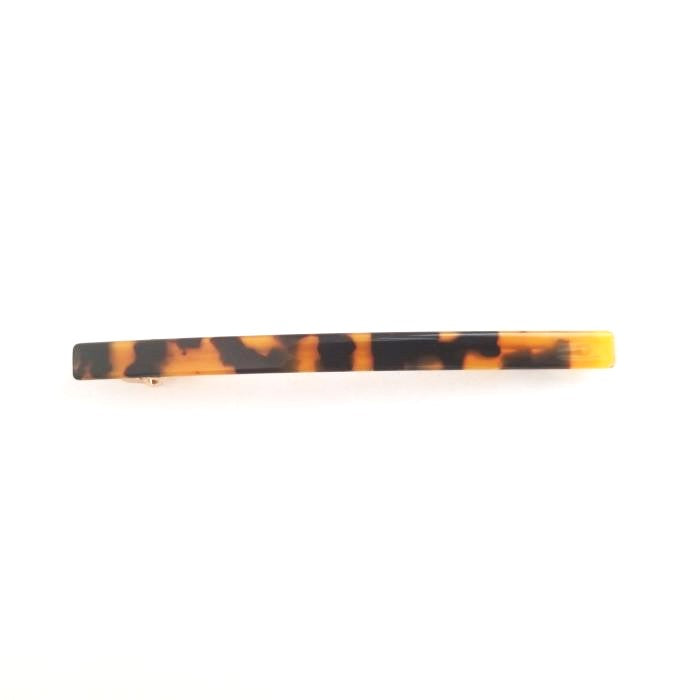 Acetate Barrette Clip Long Brown BC740