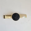 Gold & Black Marble Barette BC749