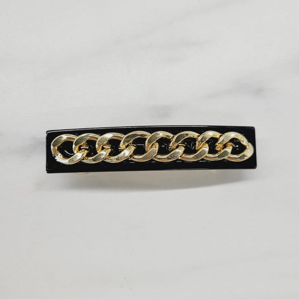 Chain Barrette Black BC751