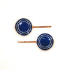 Panache Button It Up Hair Clips - Navy - HC508B