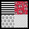 Chiara Coco four corners black/white/red CC162-1 53cm