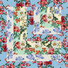 Chiara Coco Floral blocks  Blue  CC187 70cm