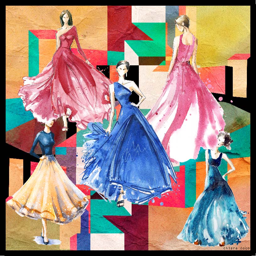 chiara coco Catwalk Watercolors CC249-1 70cm