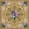 Carlos Ferdinand PInk roses on gold  CF169 90cm