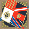 Carlos Ferdinand Heraldic Rose Flag Navy CF191-3 90cm