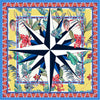 Clelia & Romy Studio Tropical Compass Blue CM609-2 90cm