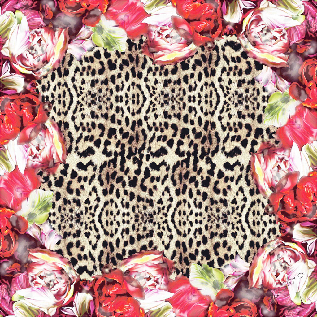 Clelia & Romy Leopard Skin Floral CR632-1 90cm