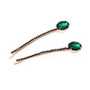 Assorted Hair Clips Emerald Oval HC191