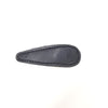 Faux Leather Teardrop Snap Clip Black HC245