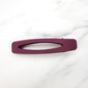 Matte finish Alligator Clips Hollow Burgundy HC250