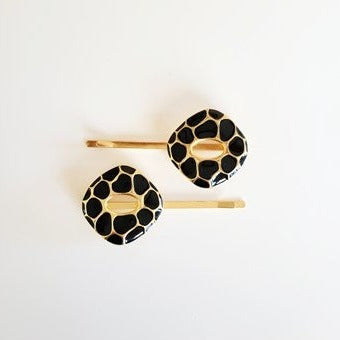 Turtle Hair Clips Black HC536A