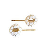 Turtle Hair Clips White HC536B