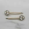 Pearl & White Flower Clips HC571