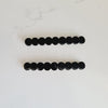 Black Circles Acetate Clips HC573