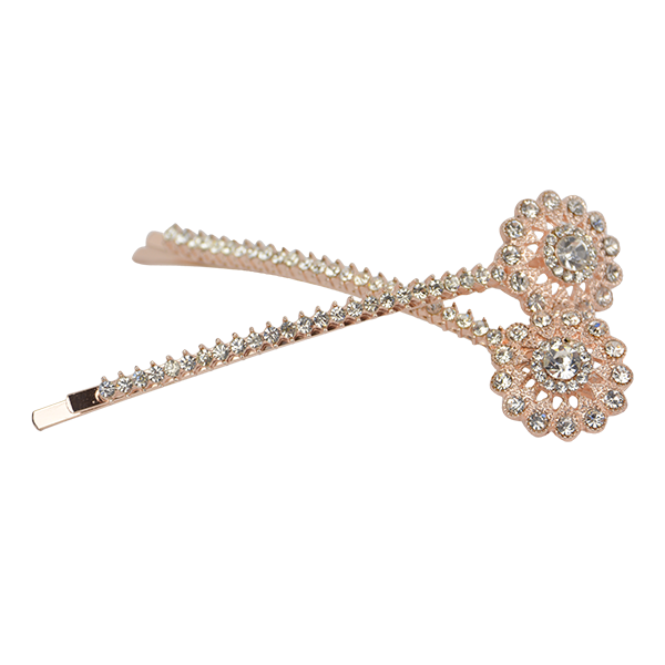 Assorted Hair Clips Rhinestone Flower HC99