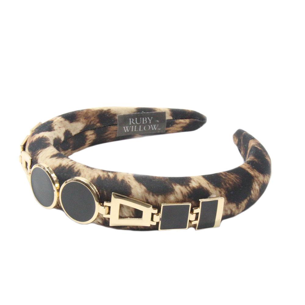 Ruby Willow Jessie Headband Leopard RW555