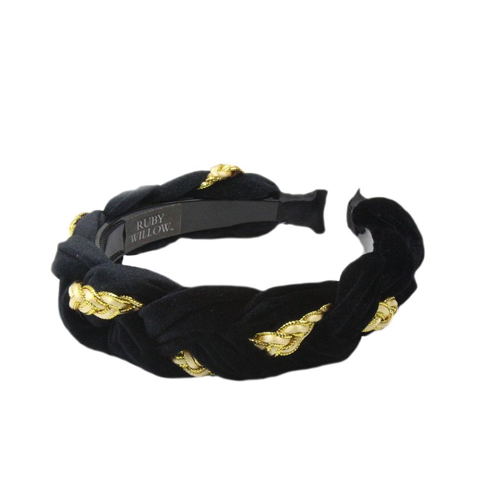 Ruby Willow Kyria Headband Black/Gold RW300