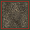 Ludovico Rossi Leopard with red/green border  LR112 90cm