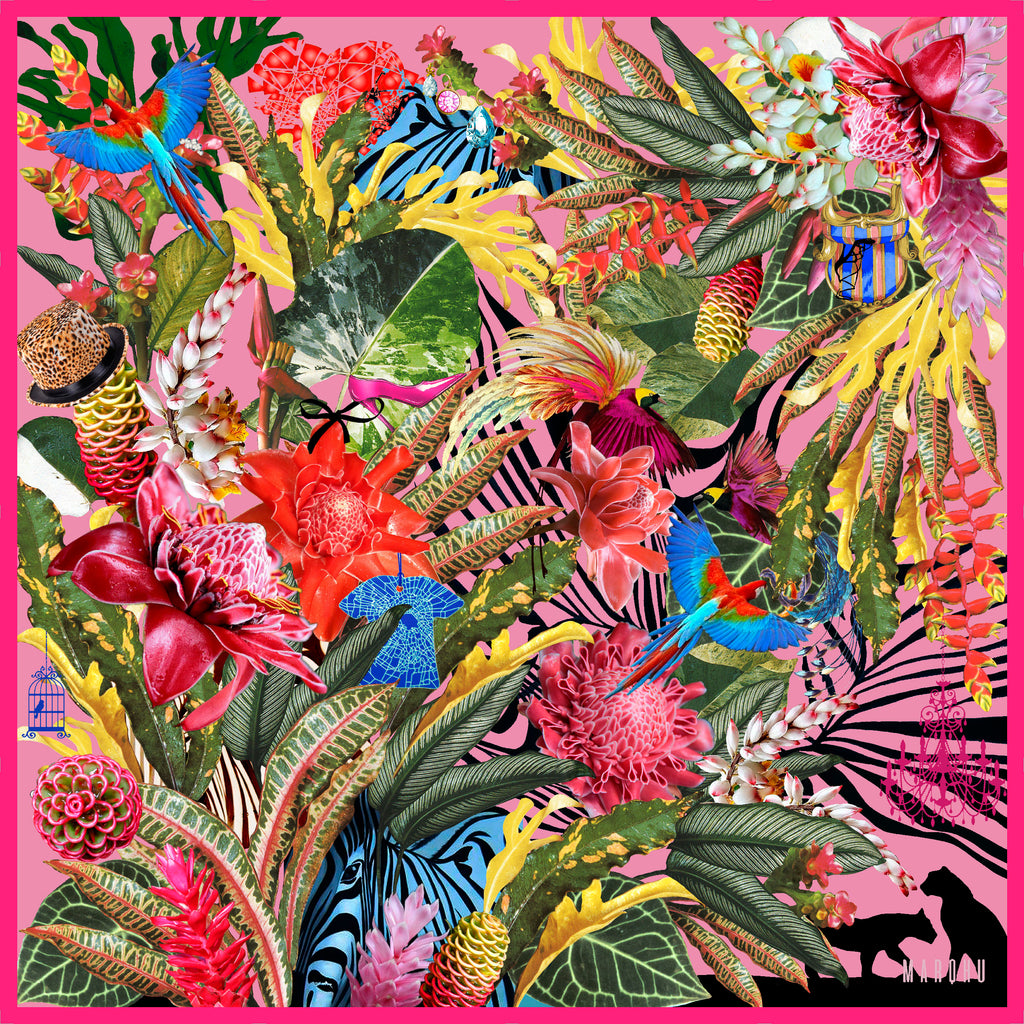 Marqhu I Spy in the Tropics Fuchsia MQ42-3 90cm