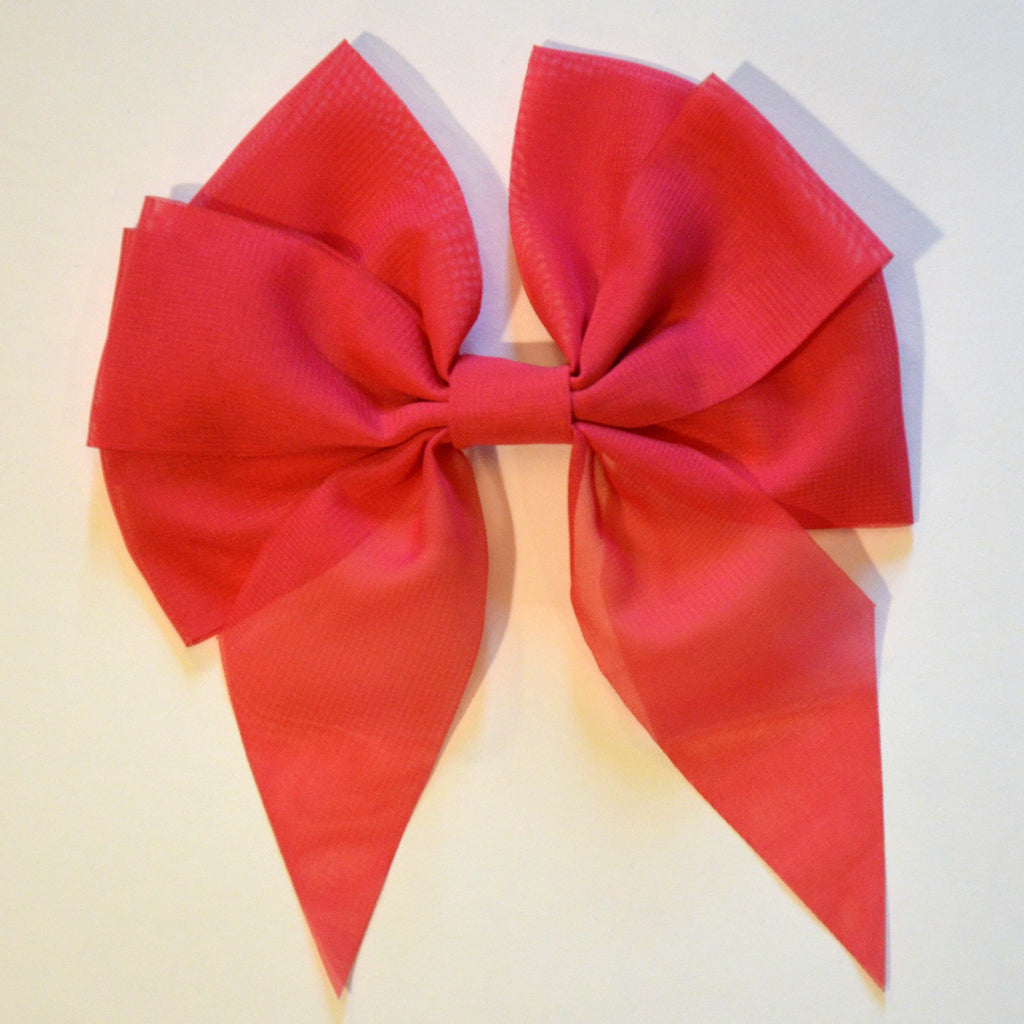 Organza Bow small hot pink OG159