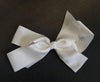 8'' Grosgrain bow white RB 27 2