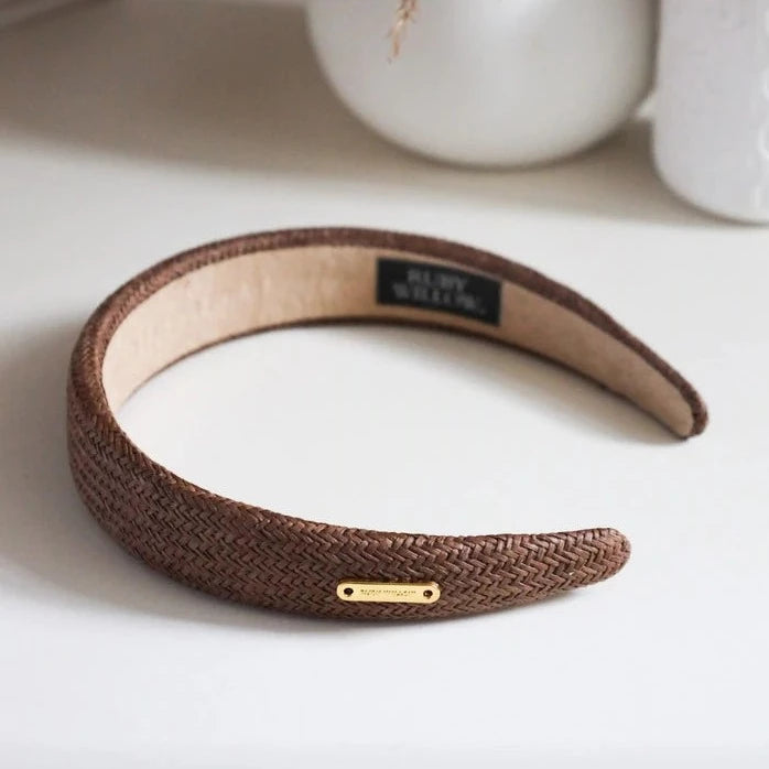 Ruby Willow Oceana Woven Headband Brown RW602