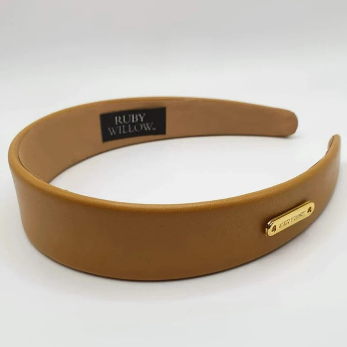 Ruby Willow Veronica Faux Leather Band Mustard RW708