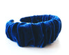 Royal Blue Velvet Ruffle Band TB12