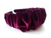 Burgundy Velvet Ruffle Band TB15