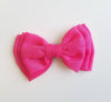 6'' 3 layered bow Hot pink SD199