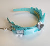 Krysta Beautiful Big Bow bejewelled with stones aqua SS1255a