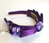 Krysta Beautiful Big Bow bejewelled with stones purple SS1255b