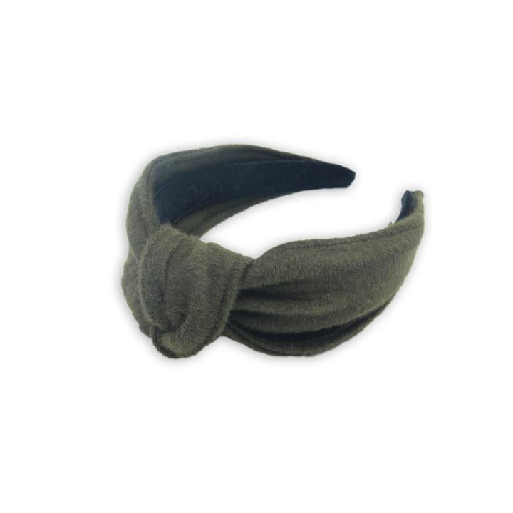 Winter Woollens Knot Headband Forest Green SS607