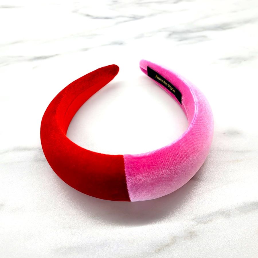 Panache Padded Split Headband Red/Pink SS615