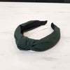 Knot Fabric Headband  Dark Green VB10