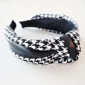 Large Houndstooth Knot Headband VB150