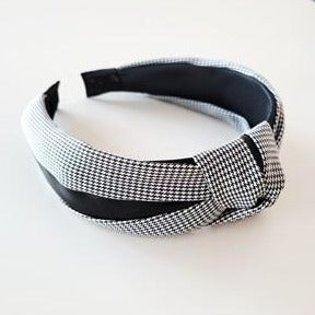 Small Houndstooth Knot Headband VB155