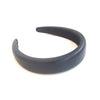 Faux Leather Padded Headband Black VB17