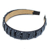 2.5cm Crystal Headband Solid Navy VB2616E