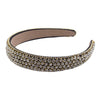 2.5cm Crystal Headband Grey VB2623