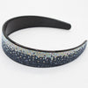 2.5cm Crystal Headband Navy/Silver