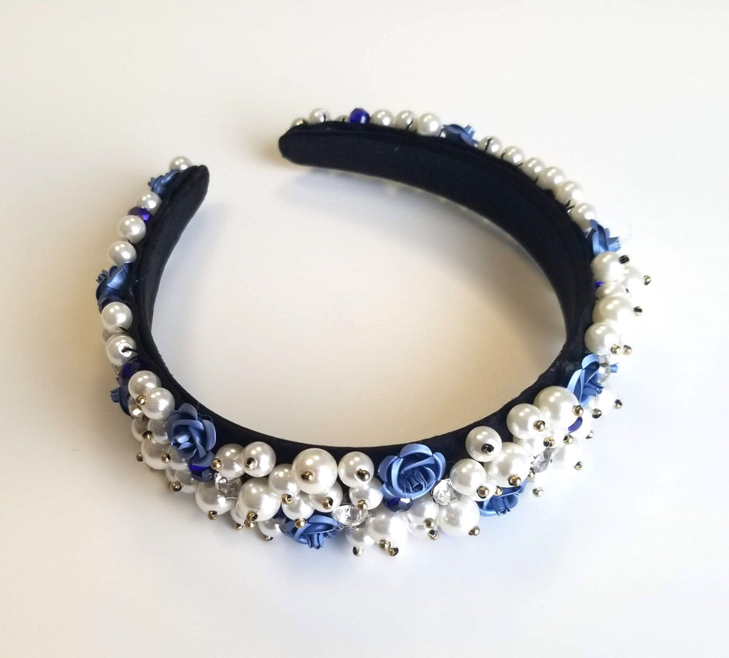 4cm Black Gem Headband VB2632