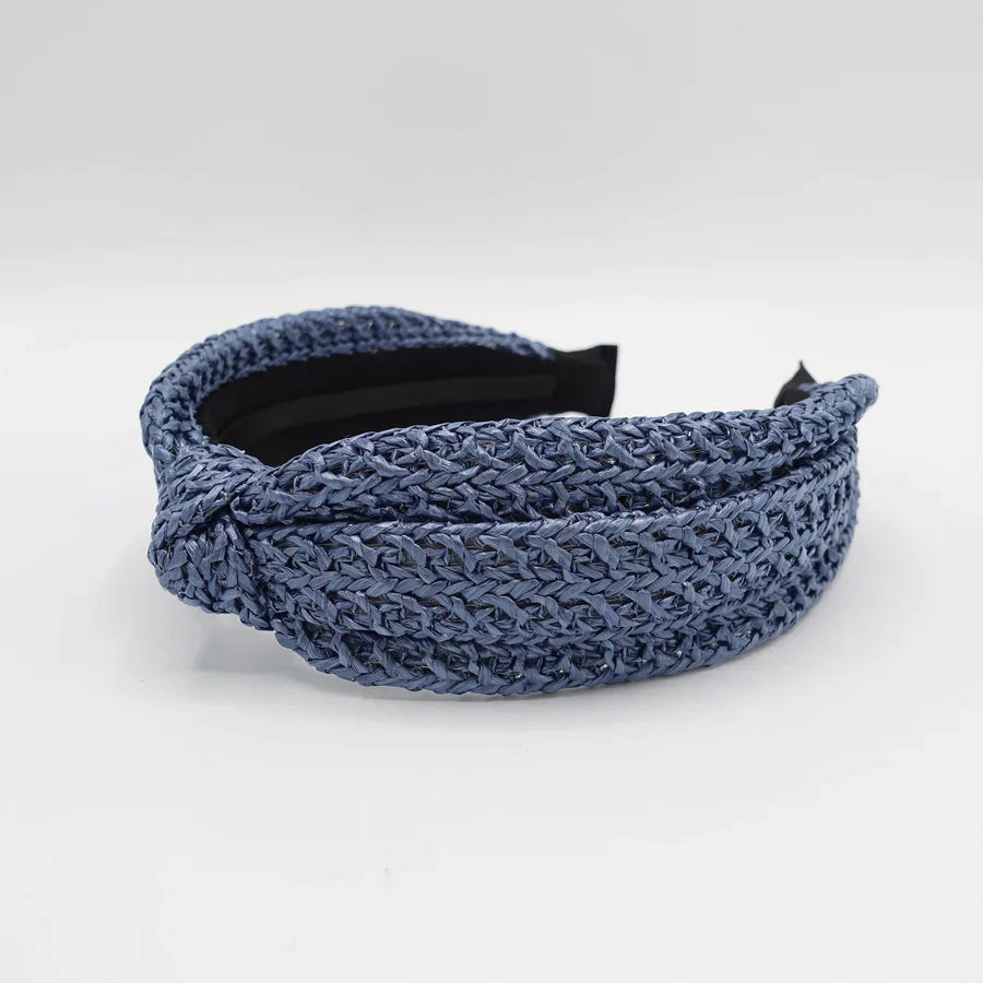 Woven Knot Headband Blue VB301