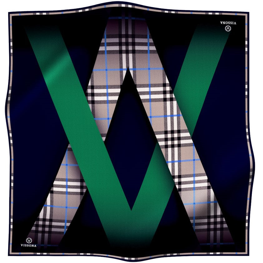 Vissona Emblem Plaid Emerald VS50581-2 90cm