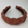 Linen Braided Headband Terracotta VB305